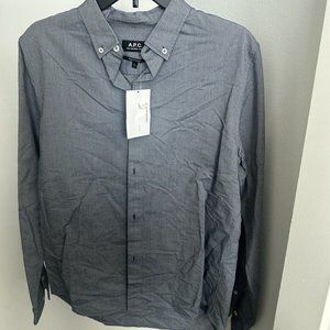 Eton Mens button down dress shirt Navy blue small 38 15 MSRP $280 100003781-29